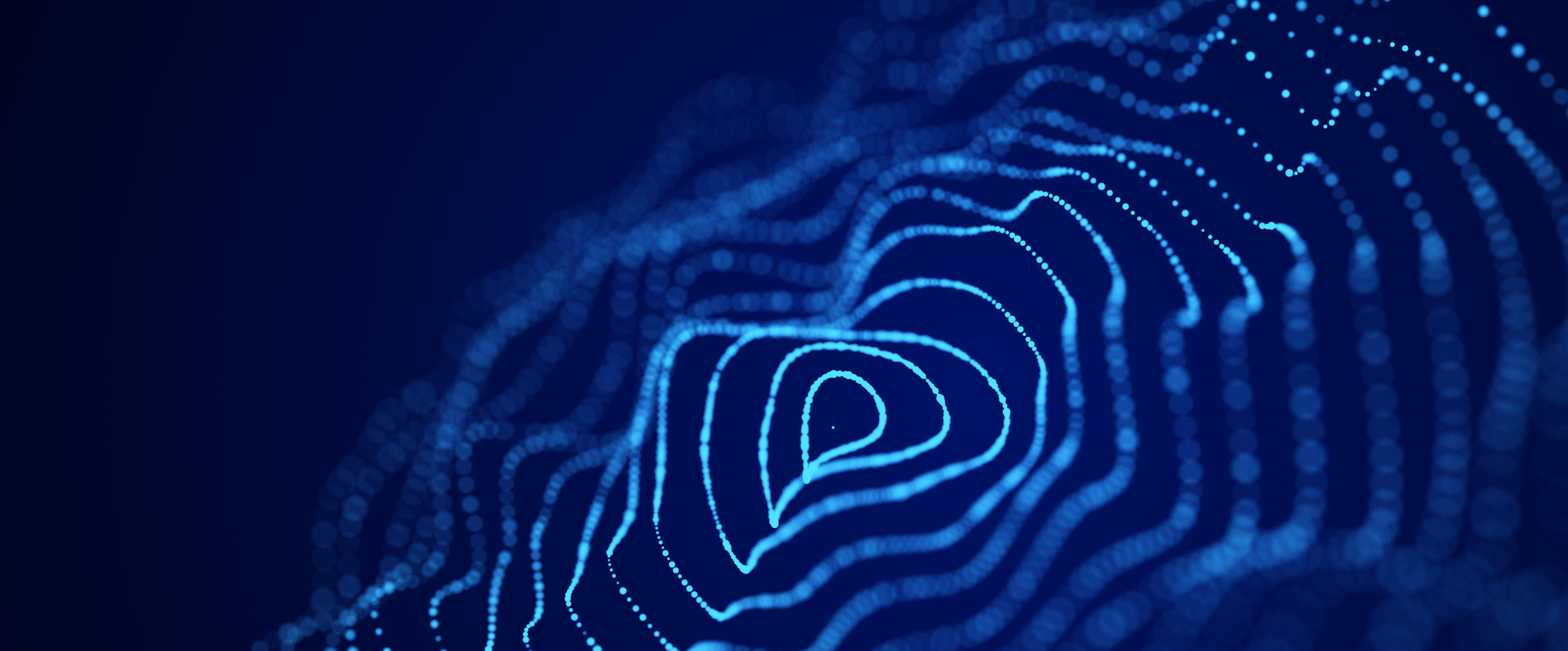 technology wave on blue background