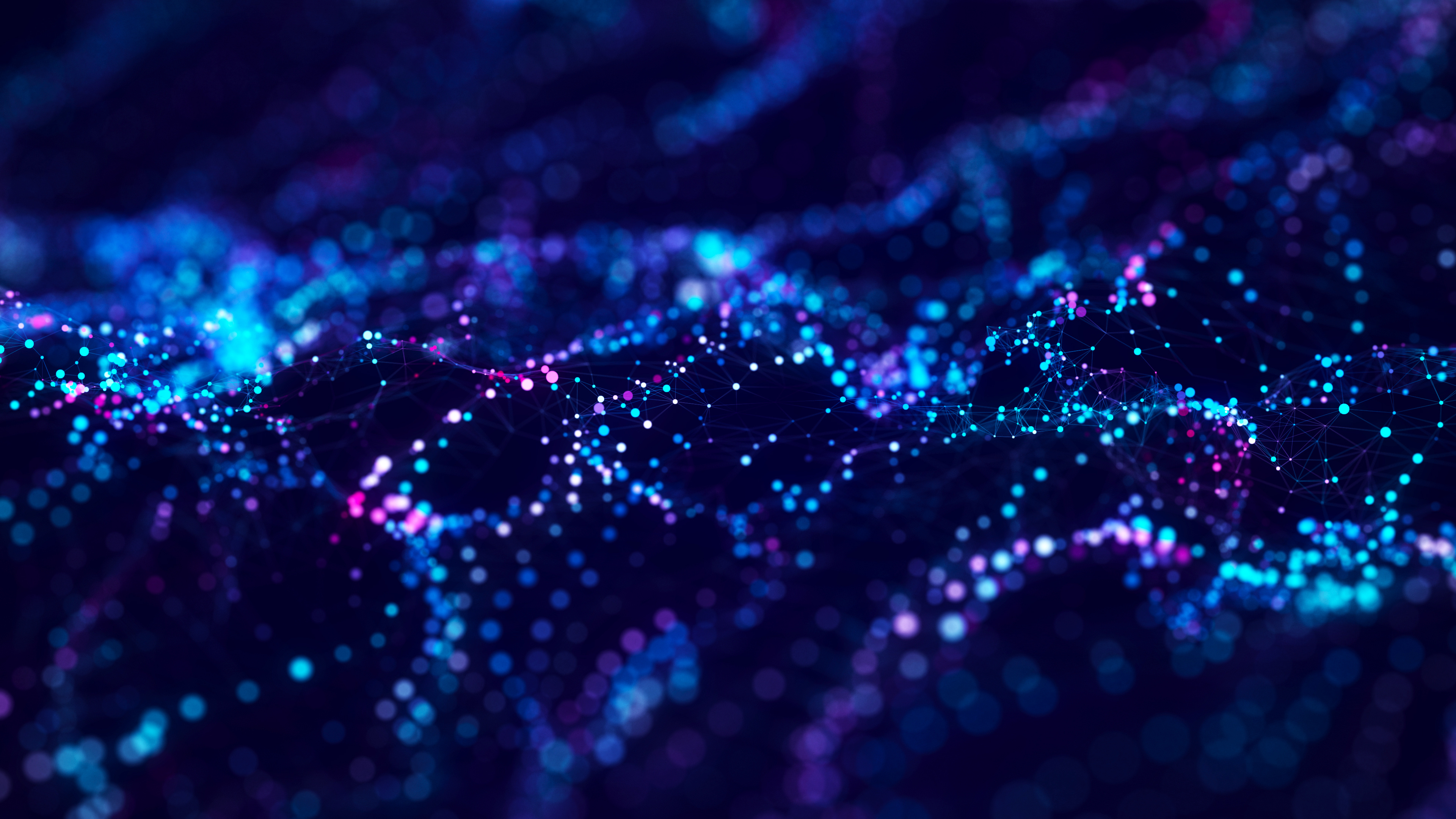 wave of data on dark blue background for healthcare provider