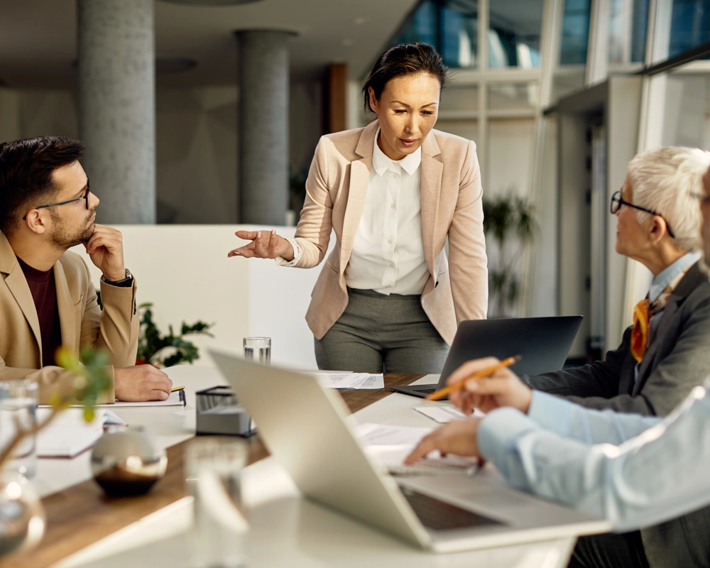 Board of directors discussing pricing strategy Board of directors discussing pricing strategy