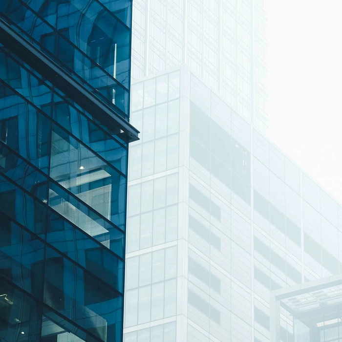 Outside of building in financial service district Outside of building in financial service district