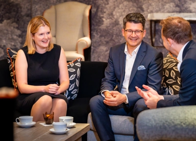 CIL team speaking and laughing CIL team speaking and laughing