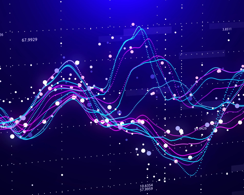 Stock graph of value going up Stock graph of value going up