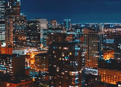 cityscape at night orange lights cityscape at night orange lights