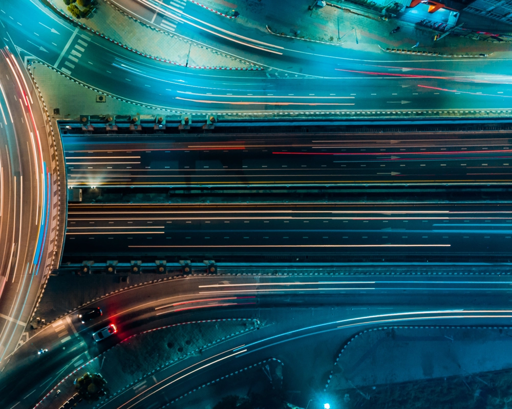 Cars on highway Cars on highway