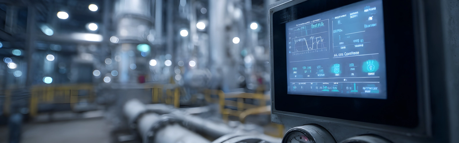 Heavy machinery in a factory Heavy machinery in a factory