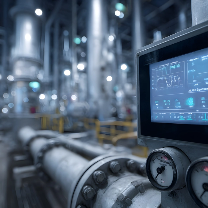 Heavy machinery in a factory Heavy machinery in a factory