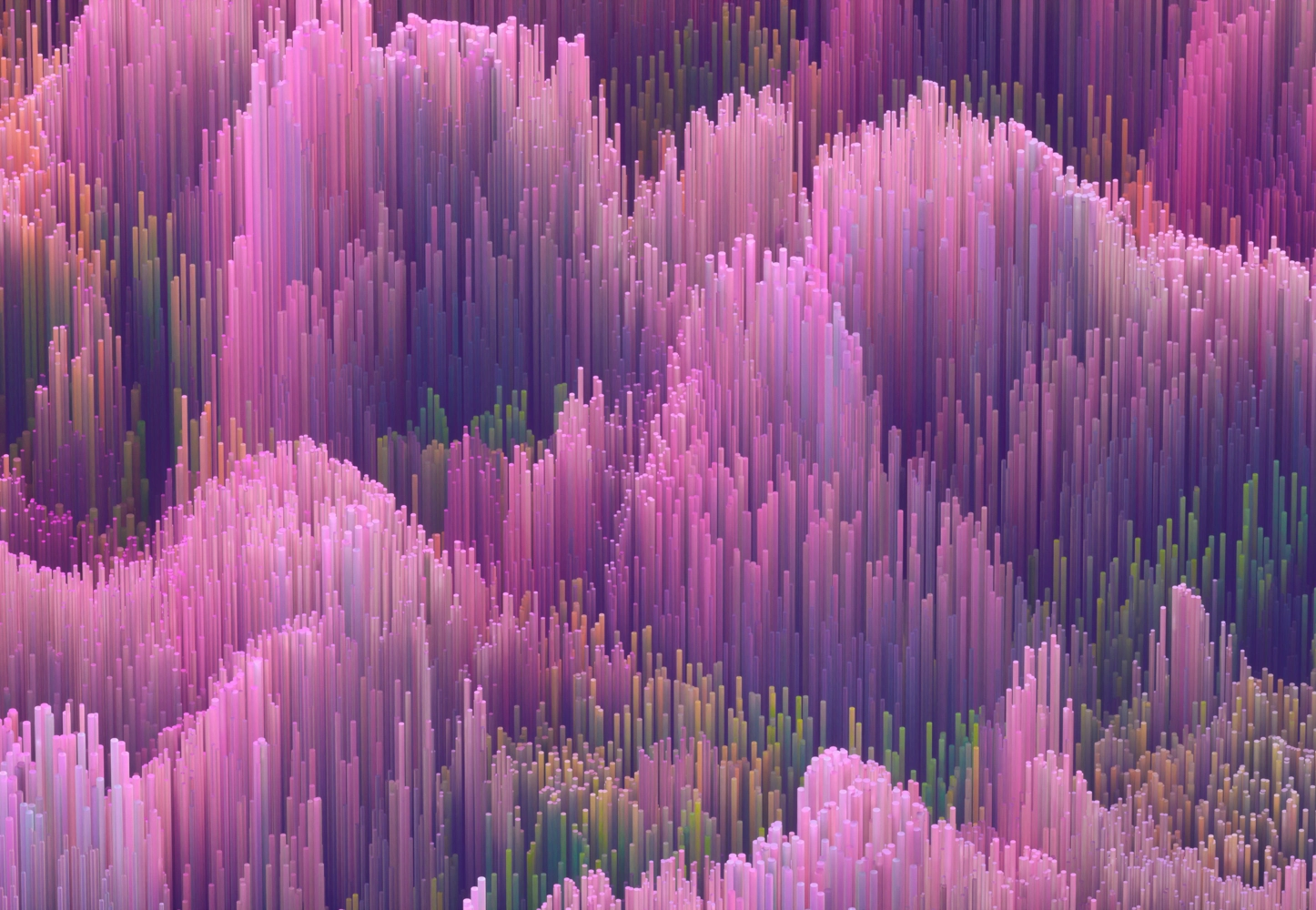 Waves of data in pink Waves of data in pink